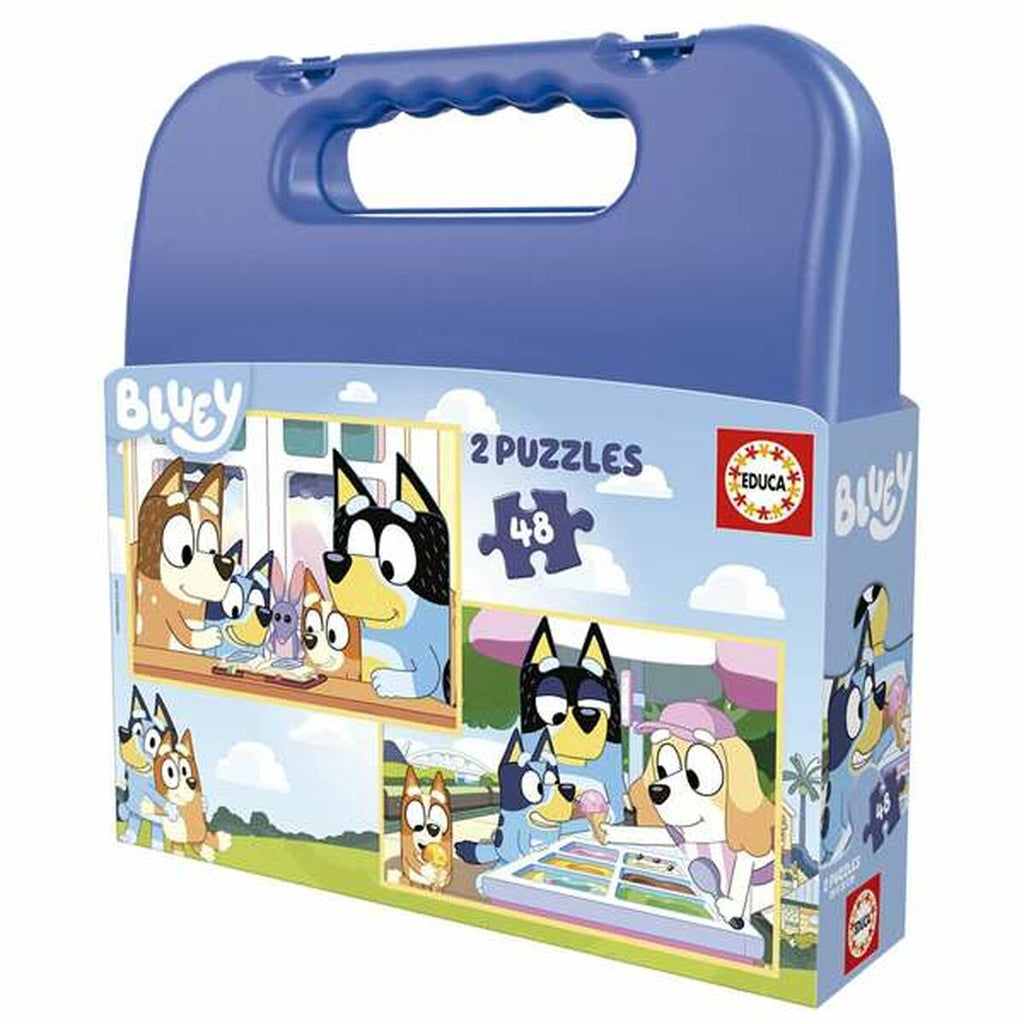 2-Puzzle Set Educa Bluey 48 Pieces-0