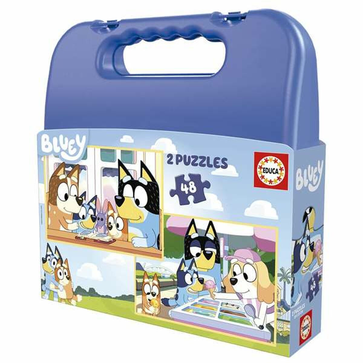 2-Puzzle Set Educa Bluey 48 Pieces-0