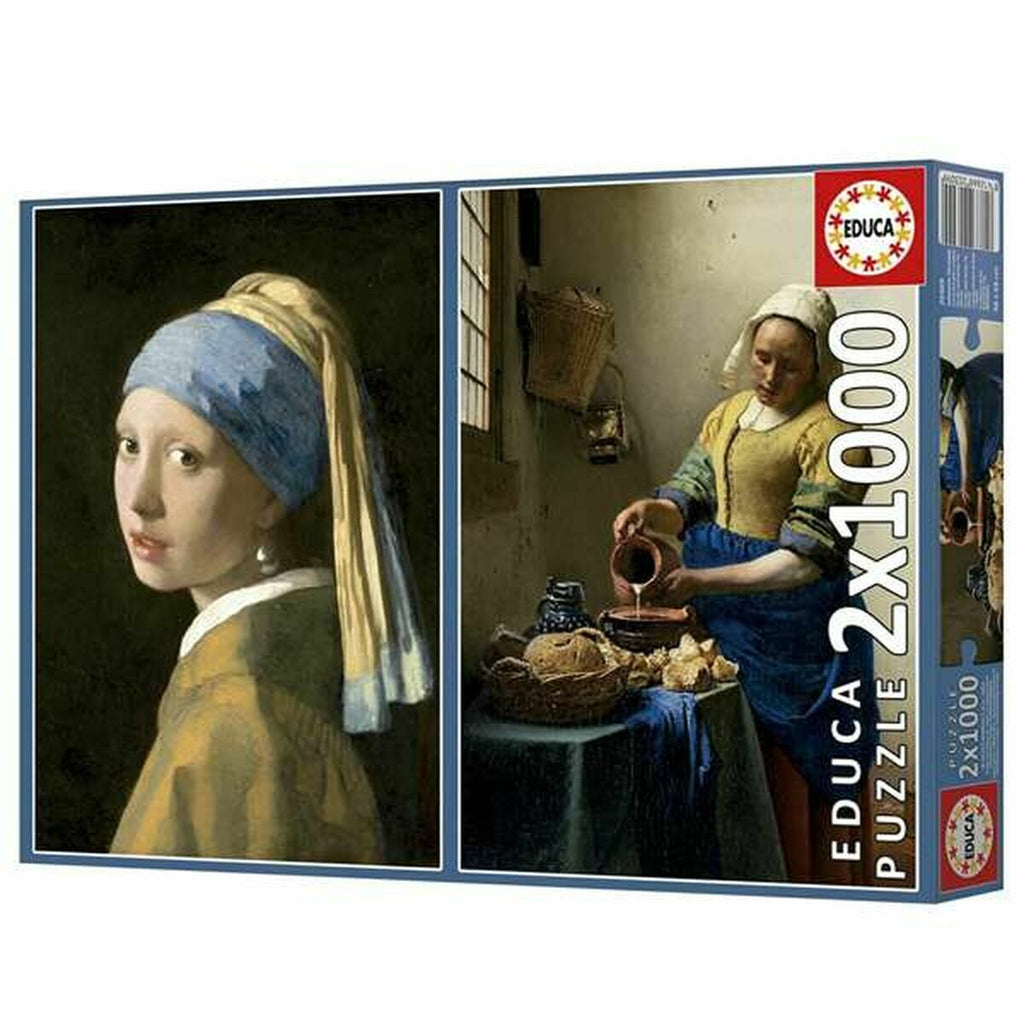 Puzzle Educa Vermeer 1000 Pieces (2 Units)-0