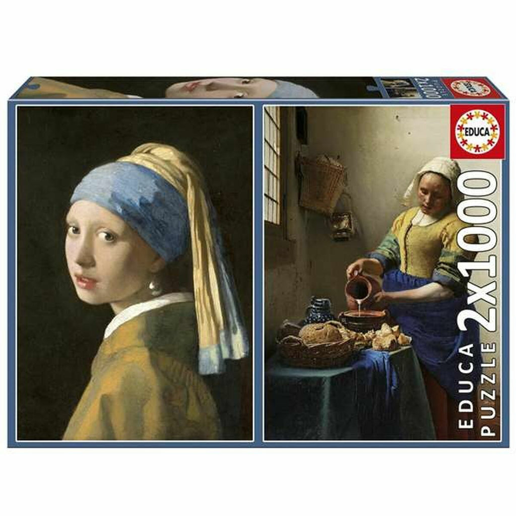 Puzzle Educa Vermeer 1000 Pieces (2 Units)-7